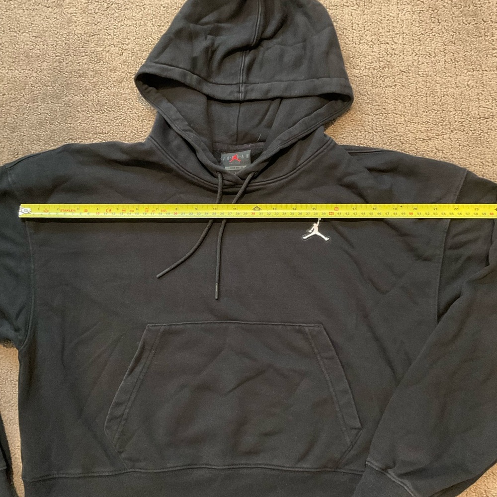 Jordan Black Hoodie with White Logo